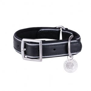 Indian Leather Dog Collar with Branded Tag